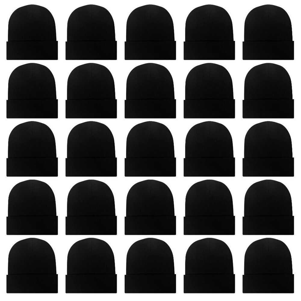 Winter Knit Beanie Hats Bulk Pack Unisex Stretchy Warm Cold Weather Caps